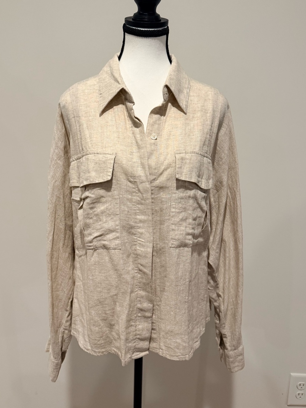Banana Republic Linen Blend Button-Up Shirt